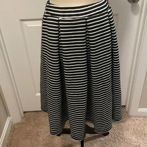 Black & White stripped midi skirt